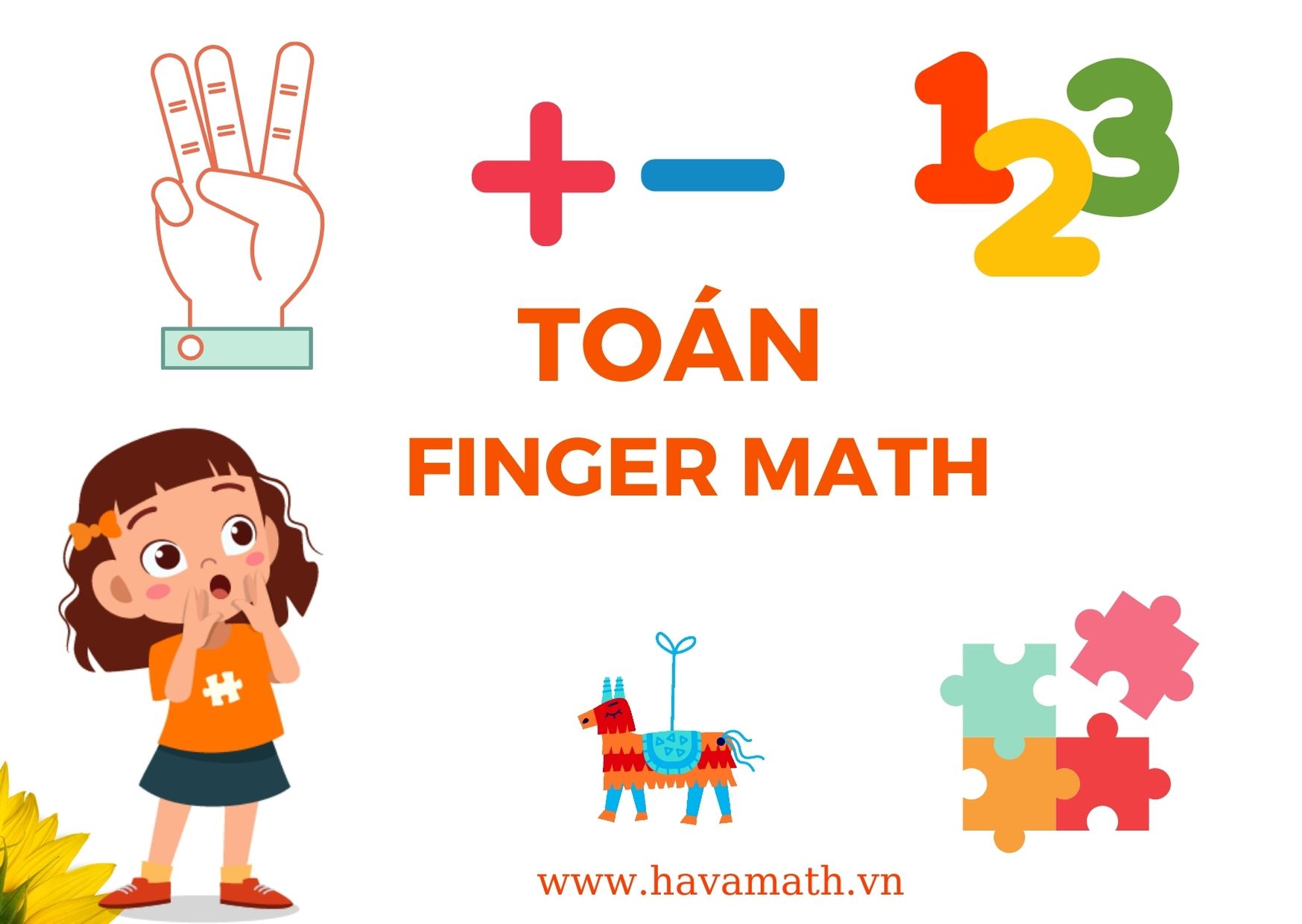 TOÁN THÔNG MINH FINGER MATH (cho bé từ 35 tuổi) HAVA MATH